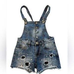 ❗️BUNDLE SALE 4 for $20 - NWOT Girls Jeans Overall Shorts